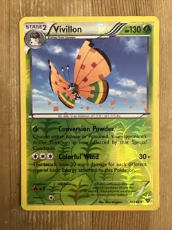 Vivillon (High Plains [Orange]) - 17/146 - Reverse Holo Rare DMG Pokemon XY - Image 1