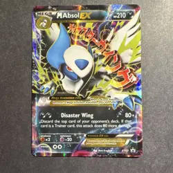 Pokemon TCG M Absol EX XY63 Mega Full Art Promo Holo Disaster Wing 210HP - Image 1