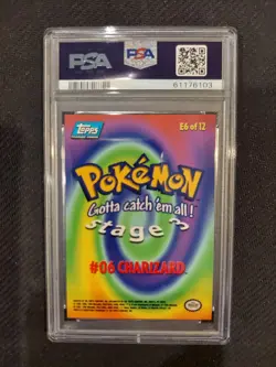 PSA 8 Charizard Topps Pokemon Movie Edition - Image 2
