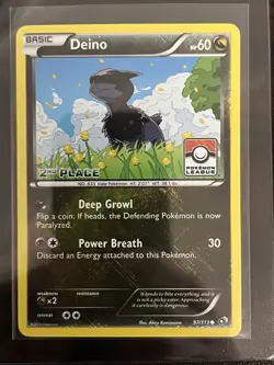 Pokemon DEINO League Challenge 2nd Place Promo Holofoil 97/113 - Image 1