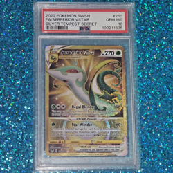 PSA 10 2022 Pokemon SWSH FA Serperior VSTAR Silver Tempest Secret Rare #197 - Image 2