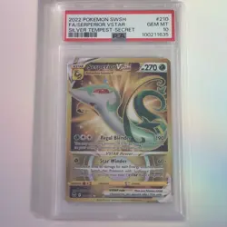 PSA 10 2022 Pokemon SWSH FA Serperior VSTAR Silver Tempest Secret Rare #197 - Image 3
