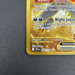 N's Zoroark EX Hyper Rare SV09 Journey Together # 189/159 NM Gold Holo Pokemon - Image 2