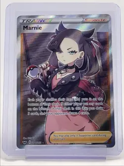 MARNIE 2020 POKEMON SWORD & SHIELD TRAINER ULTRA HOLO B 200/202 Q5404 - Image 1