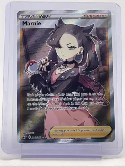MARNIE 2020 POKEMON SWORD & SHIELD TRAINER ULTRA HOLO A 200/202 Q5404 - Image 1