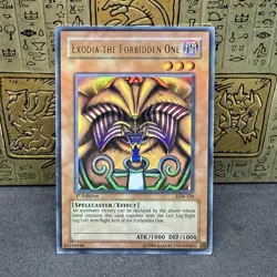 Yugioh Exodia the Forbidden One LOB-124 1st Edition Ultra Rare Asian English MP - Image 1