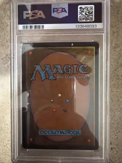 1994 Magic The Gathering Scrubland Revised PSA 7 - Image 2