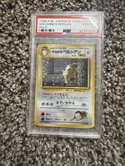 Pokemon Giovanni's Persian No.053 Gym 2 Challenge Holo Rare Japanese PSA 10 - Image 2