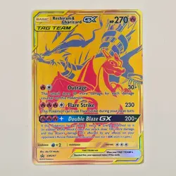 Reshiram & Charizard GX SM247 - Holo Black Star Promo - Pokemon TCG - NM - Image 3