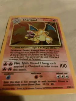 Pokemon TCG Charizard Base Set Holo Unlimited Rare Card 4/102 - Image 4