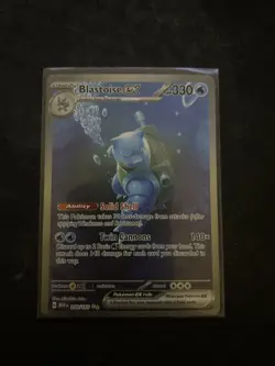 Pokemon Blastoise EX 200/165 Special Illustration Rare SV Scarlet & Violet 151 - Image 1