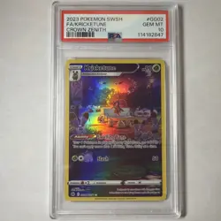 2023 Pokemon Crown Zenith # GG02 Full Art Kricketune PSA 10 Card GEM MINT - Image 1
