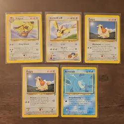 Pokemon TCG Lot Pidgeot Pidgey Remoraid 1999-2002 5 Cards English - Image 1