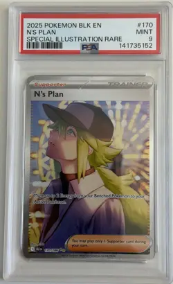 N's Plan Black Bolt Holo Card PSA 9 170/086 SV - Image 1