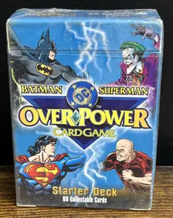 1996 Fleer DC OverPower Batman Superman Over Power Card Game Starter Deck NIP - Image 1