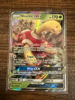 Shuckle GX 12/214 Pokemon Card- Near Mint- SM Lost Thunder - Image 1
