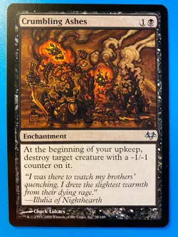 MTG 1x Crumbling Ashes # 35 Eventide Modern Magic the Gathering Card x1 NM - Image 1