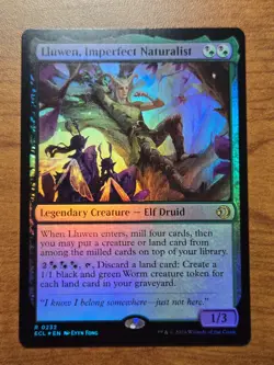 MTG Lorwyn Eclipsed - Lluwen, Imperfect Naturalist - ECL 232 - FOIL - Image 1