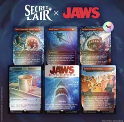 MTG Secret Lair Jaws: Terror of Amity Island Rainbow Foil Edition (Sealed) - Image 1
