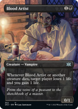 1x Blood Artist - Borderless Heavy Play MTG Magic - Kid Icarus - - Image 1
