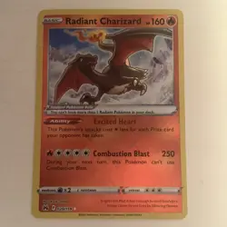 Radiant Charizard 020/159 Holo Crown Zenith Pokemon Card - Image 1