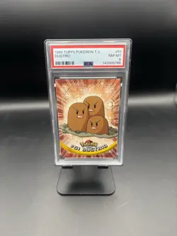 1999 Dugtrio Topps Tv Pokemon #51 PSA 8 - Image 1