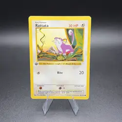Pokemon Rattata 061/102 First Edition Base Set (Shadowless) Regular - Image 1