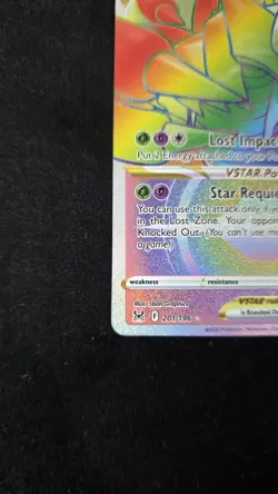 Pokemon TCG Giratina VSTAR Secret Rare Holo 201/196 Lost Origin NM - Image 2