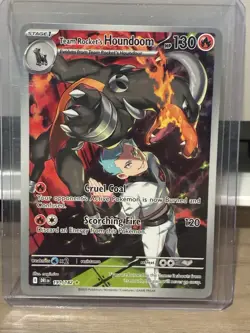 Pokemon TCG Destined Rivals Team Rocket's Houndoom 191/182 Illustrator Full Art - Image 1