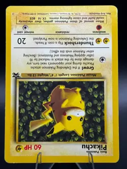 Pikachu Black Star Promo No. 1- MP/HP - WOTC - Pokemon Vintage - Image 2