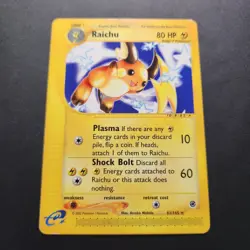 2002 Raichu 61/165 - Expedition Base Set Non-Holo Regular Rare - Pokemon TCG -LP - Image 1