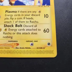 2002 Raichu 61/165 - Expedition Base Set Non-Holo Regular Rare - Pokemon TCG -LP - Image 3