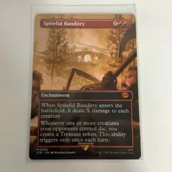 MTG Magic The Gathering Spiteful Banditry 0439 LTR Borderless Mythic M/NM - Image 1