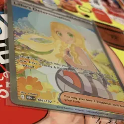 Lillie's Determination 184/132 Mega Evolution Pokemon Card SAR TCG - Image 2