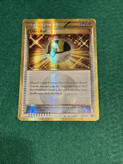 Pokemon Ultra Ball Plasma Freeze 122/116 Secret Rare Card Gold (Creased) - Image 1