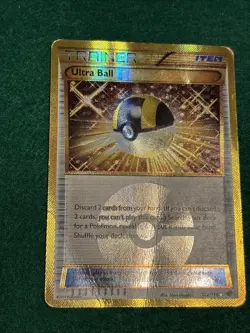 Pokemon Ultra Ball Plasma Freeze 122/116 Secret Rare Card Gold (Creased) - Image 4