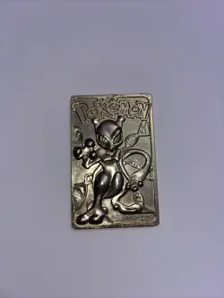 Pokemon Gold Plated Mewtwo Card 1999 - Image 1