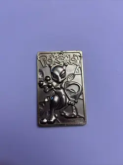 Pokemon Gold Plated Mewtwo Card 1999 - Image 2