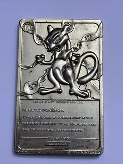 Pokemon Gold Plated Mewtwo Card 1999 - Image 5