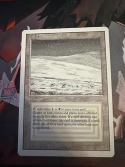 Magic: The Gathering Tundra Land Card by Jesper Myrfors / LP - Image 1