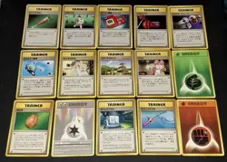 1996-1999 VTG Pokemon TCG Mixed 15 Card Lot Old Back Pocket Monsters Japanese - Image 2