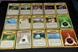 1996-1999 VTG Pokemon TCG Mixed 15 Card Lot Old Back Pocket Monsters Japanese - Image 3