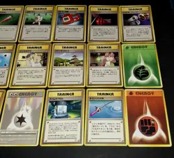 1996-1999 VTG Pokemon TCG Mixed 15 Card Lot Old Back Pocket Monsters Japanese - Image 4