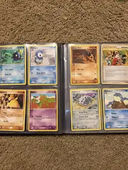 Small Binder STUFFED with Pokemon Cards Pikachu Magikarp Value Vintage Lot Rare - Image 4