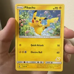 Pikachu 19/68 Hidden Fates Pikachu Stamp 2 Battle Academy TCG Pokemon Card TCG - Image 1