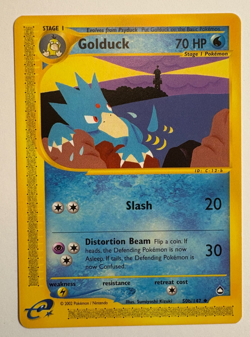 Golduck 050b/147 Aquapolis E-Reader Pokemon Card - Image 1