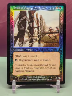 Wall of Bone 7th Edition Foil MTG Magic The Gathering Creature Wall - Image 1