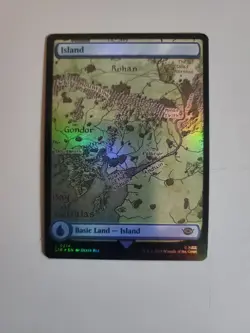 MTG Island The Lord of the Rings: Tales of Middle-earth 274 Foil Full Art Land - Image 1