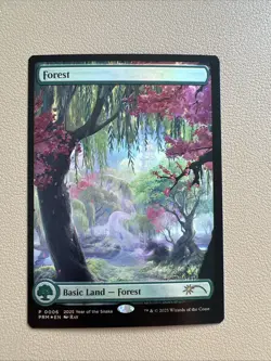 Forest - Foil - English - MTG Year of the snake promo - NM-LP - Image 1