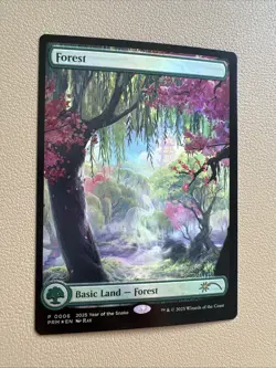 Forest - Foil - English - MTG Year of the snake promo - NM-LP - Image 2